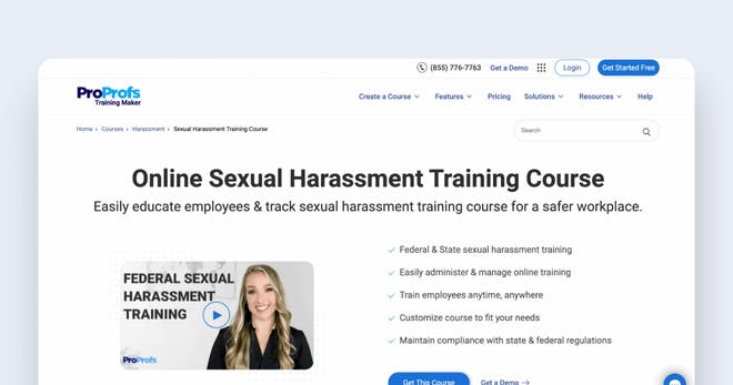 Sexual Harassment Training Course - Sexual Harassment Training Course (ProProfs)