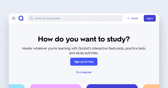 Online teaching platform - Quizlet