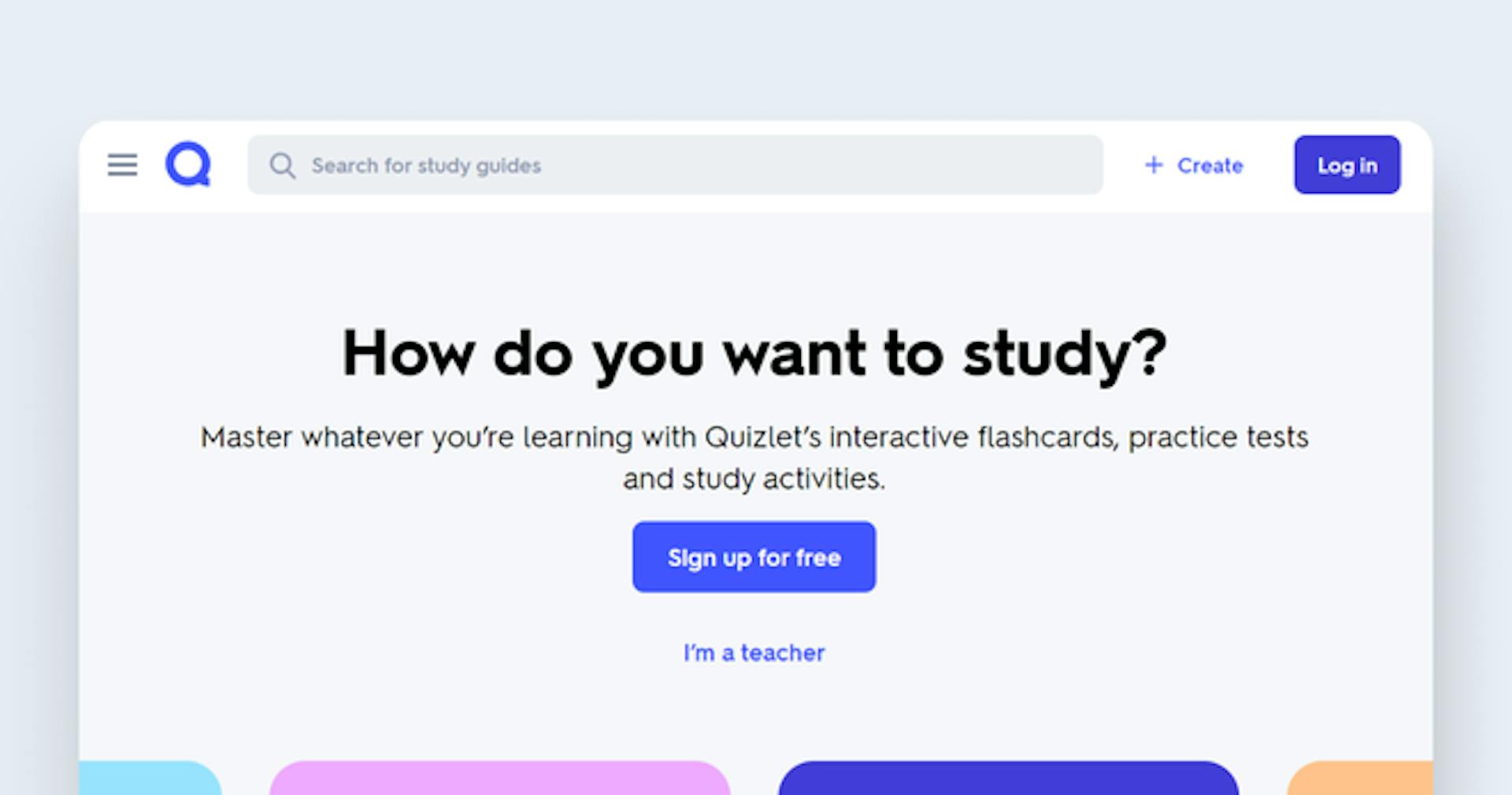 Online teaching platform - Quizlet