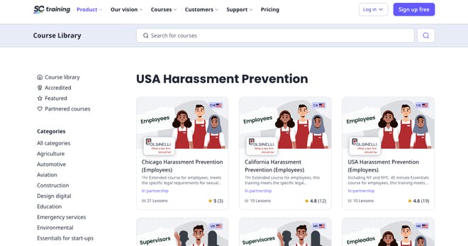 Harassment prevention training - SC Training Course Library