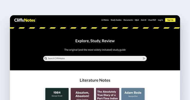 Application éducative gratuite - CliffsNotes