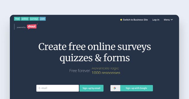 Application pour creer un quiz en ligne - Free Online Surveys