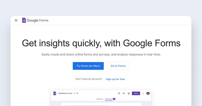 Logiciel de quiz - Google Forms