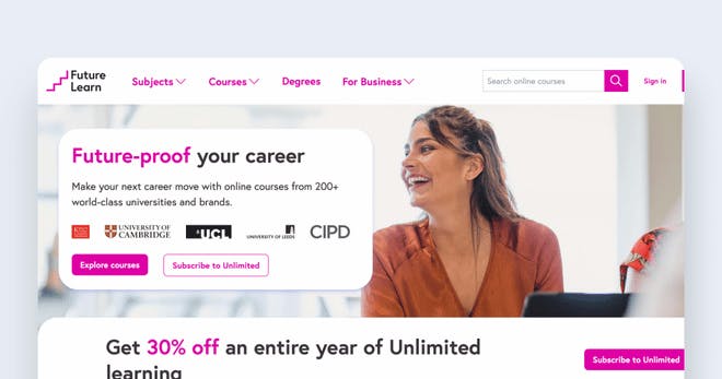 eLearning platform - FutureLearn