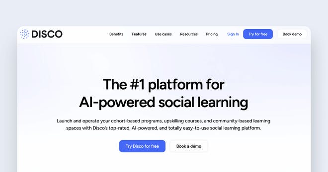 eLearning platform - Disco