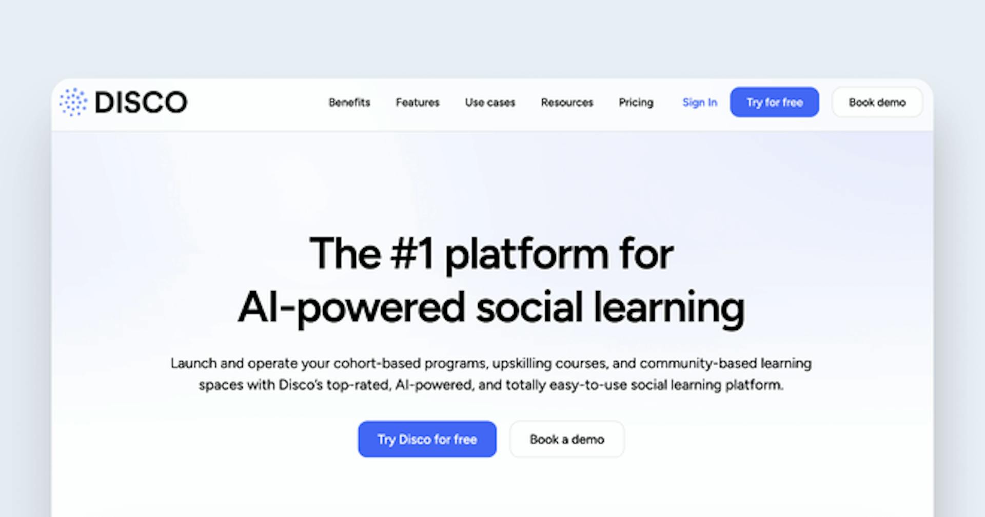 eLearning platform - Disco