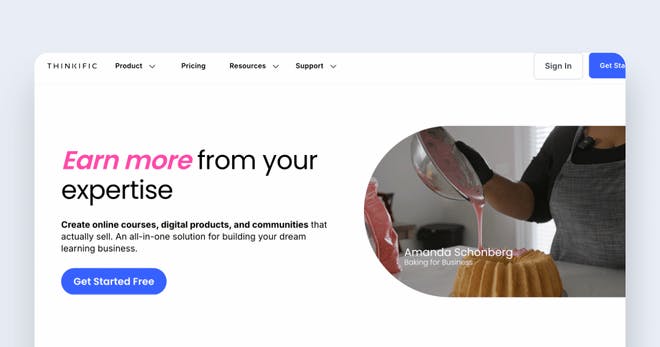 eLearning platform - Thinkific