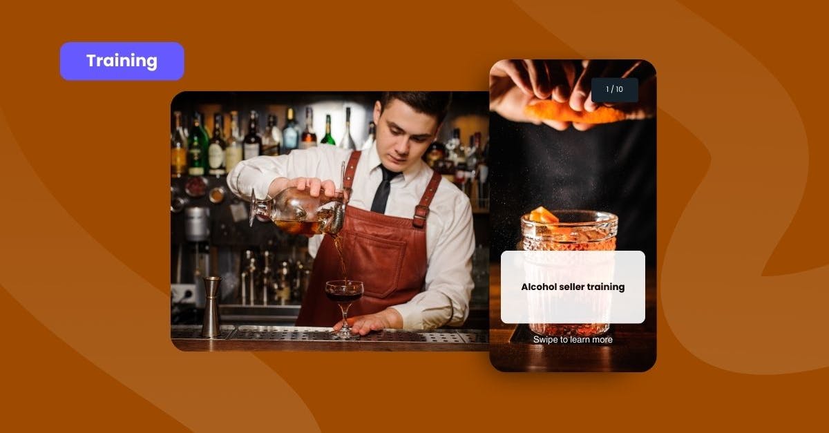 A bartender applying his knowledge of alcohol seller training at work
