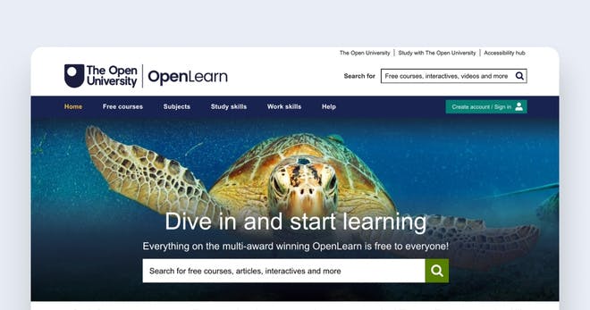 Site web de formations - OpenLearn