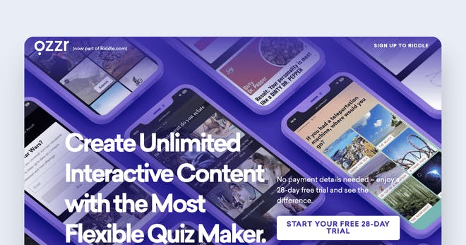 Online quiz platform - Qzzr