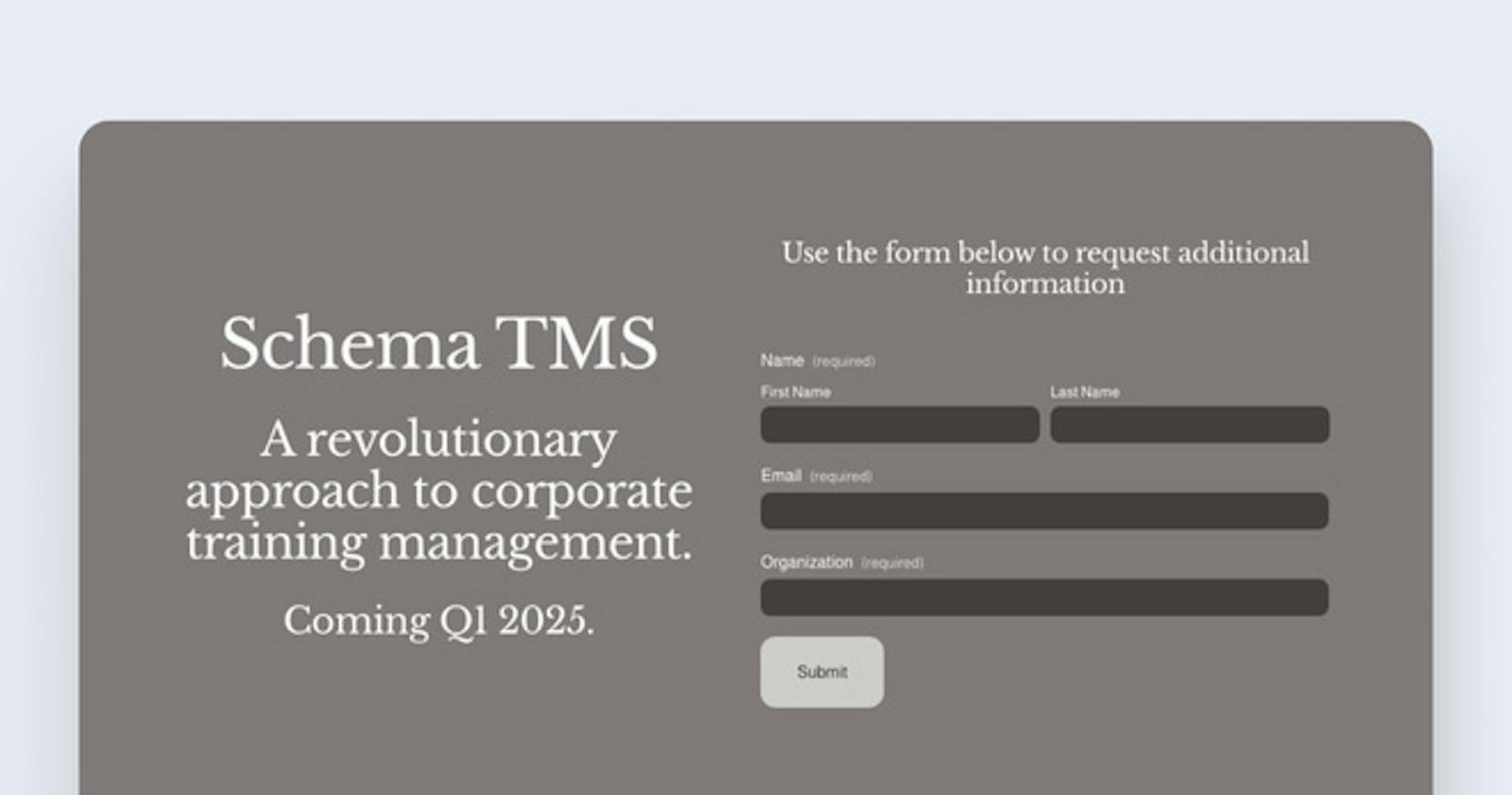 Employee training tracker - Schema TMS