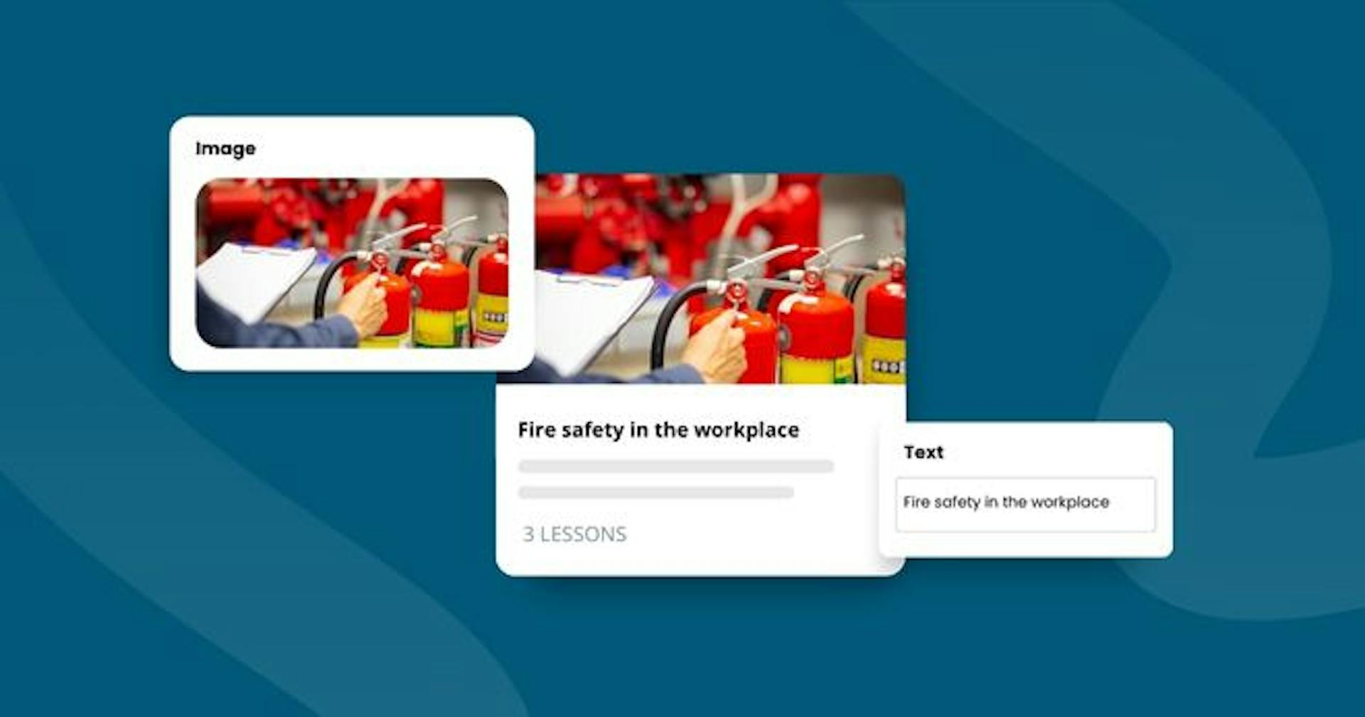 editing a course on fire safety in the workplace