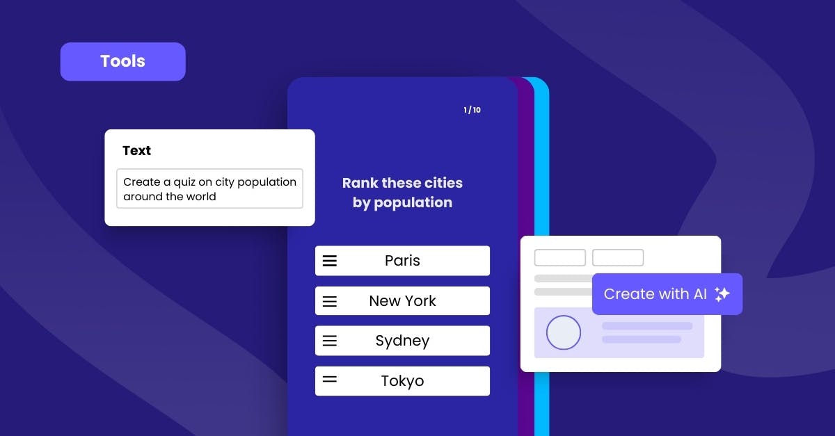 An AI quiz generator tool sample
