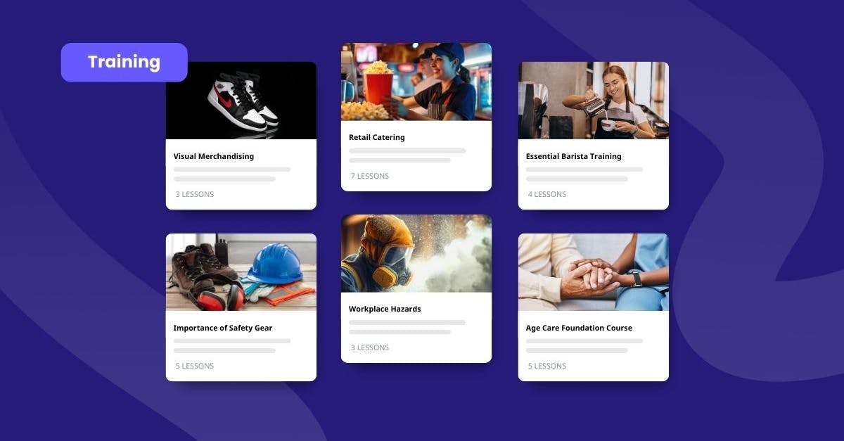 Employee training statistics