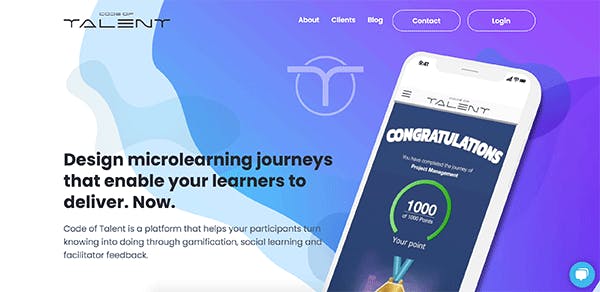 Hybrid learning tool - Code of Talent