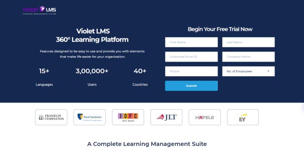 Visual Learning Software - Violet LMS