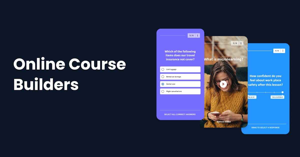 Online Course Builders