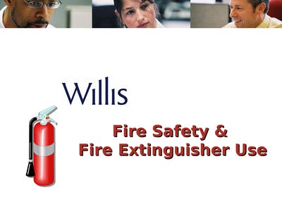 Fire Extinguisher Training Fire Extinguisher Training