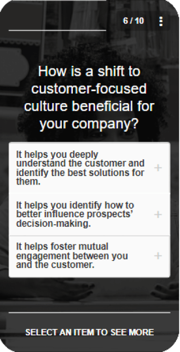 Customer service training topic - Customer-focused mindset