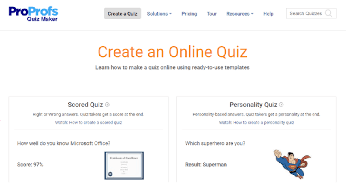 Online Test Maker - ProProfs