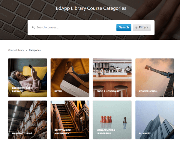 Udemy alternative - EdApp course library