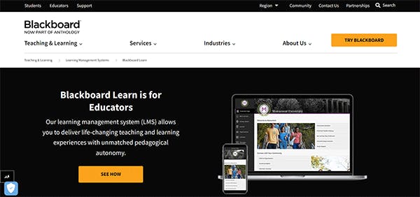 Remote Learning Platform - Blackboard Learn