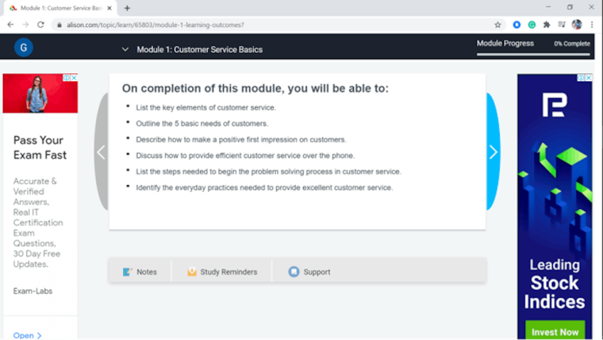 Free customer service training course #9 - Diploma in customer service