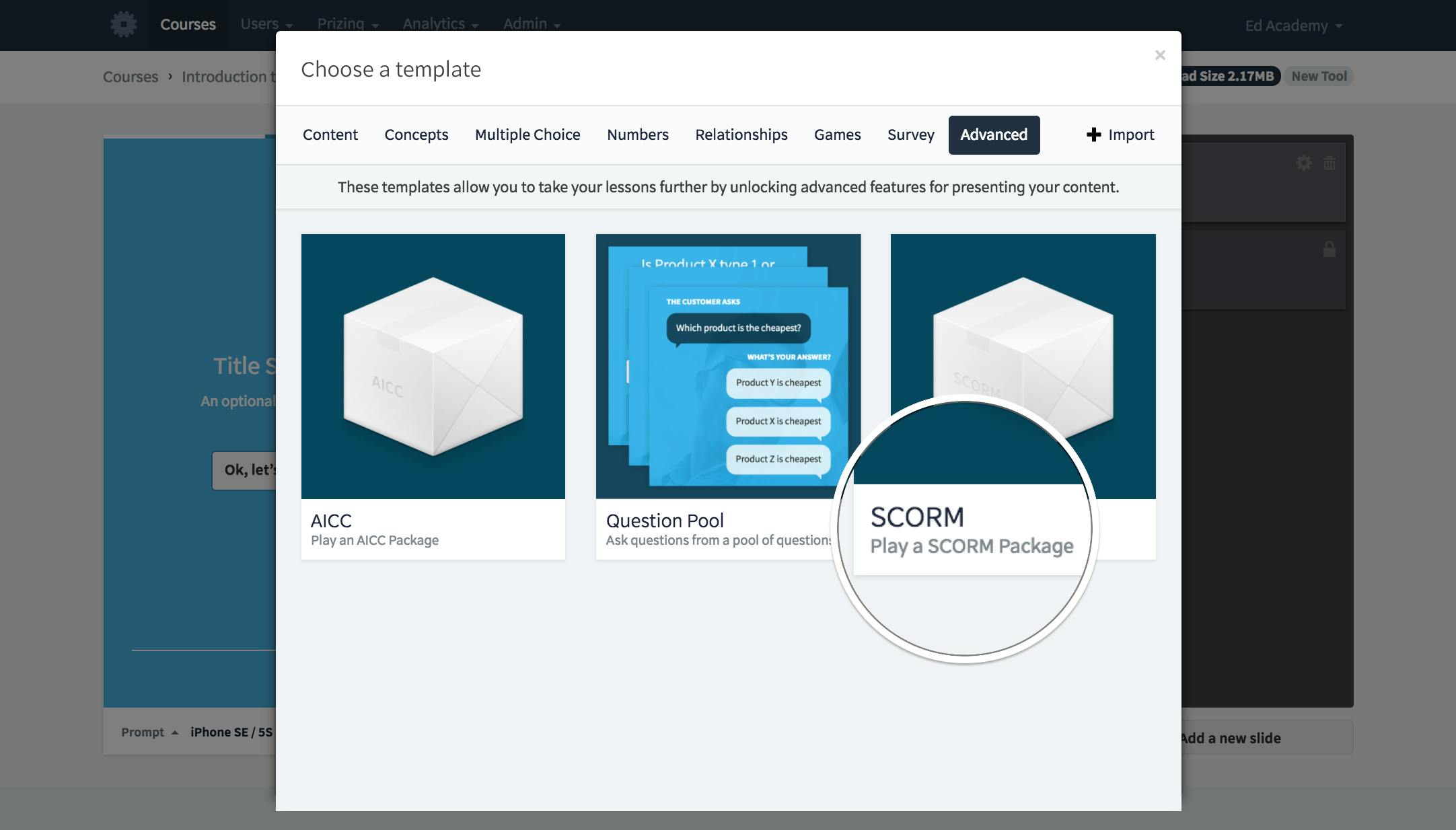 Using a SCORM Package - SC Training (formerly EdApp) SCORM