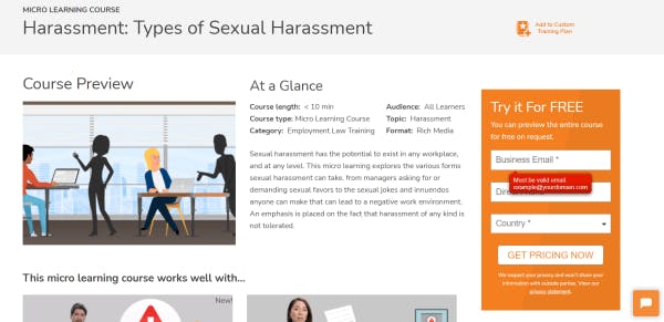 Sexual Harassment Course - Harassment: Types of Sexual Harassment (NAVEX Global)