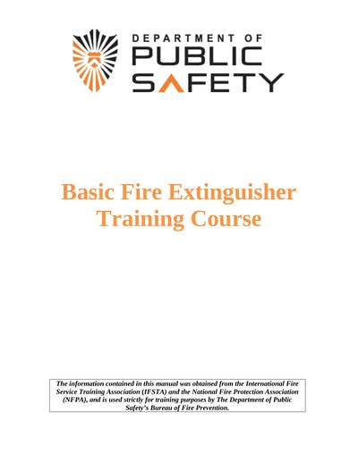 Basic Fire Extinguisher Training Course