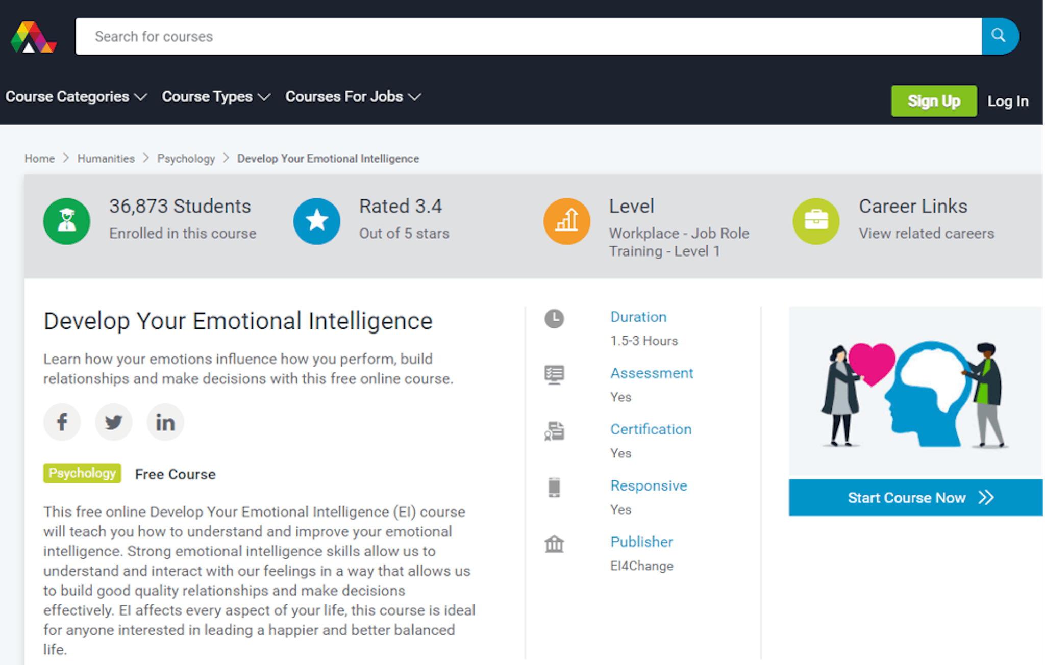 Eq Course - Develop Your Emotional Intelligence on Alison