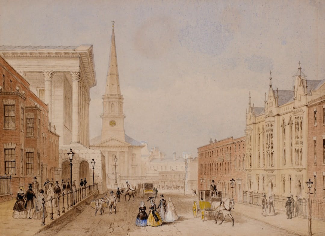 Paradise Street Towards Christ Church Birmingham 18401845 By Charles Rudd