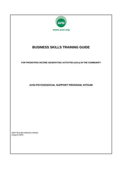Business Skills Training Guide