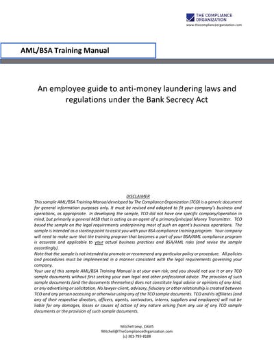 An Employee Guide To Anti-money Laundering Laws And 