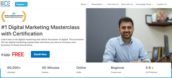 Digital Marketing Resources - IIDE Digital Marketing Masterclass