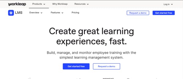 Employee training LMS - Workleap 