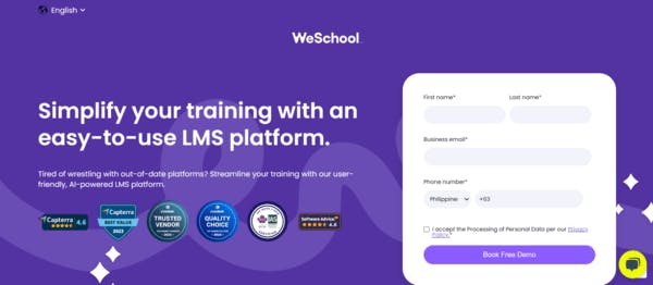 Employee training LMS - WeSchool 