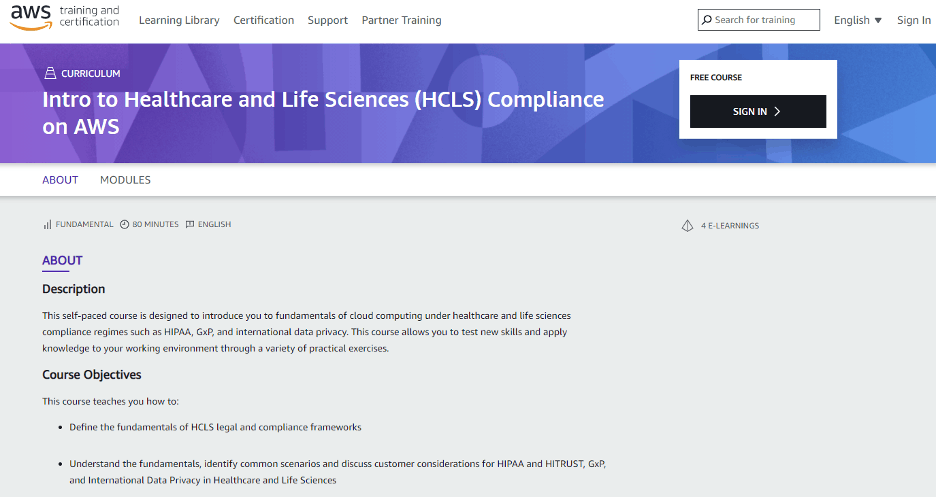 Compliance Course - Intro to Healthcare and Life Sciences (HCLS) Compliance
