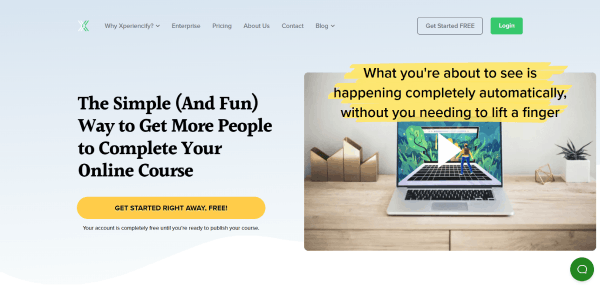 Course hosting platform - Xperiencify