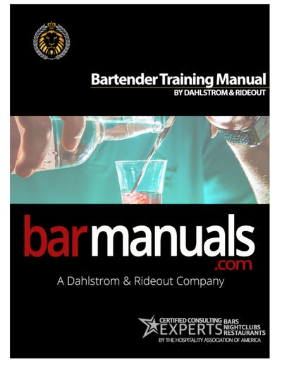Bar Manuals Bartender Training
