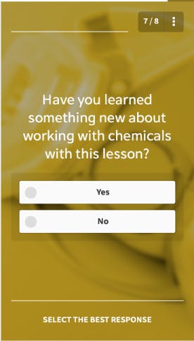 Training Survey Question Example #6