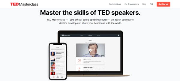 Public Speaking Training Software - Ted Masterclass