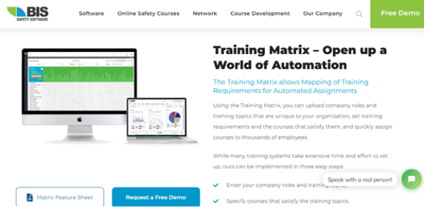 Training Matrix Software - BIS Safety
