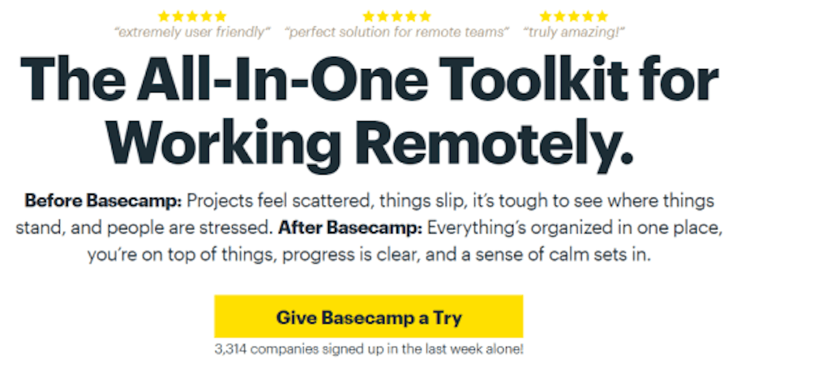 Best Onboarding Program - Basecamp