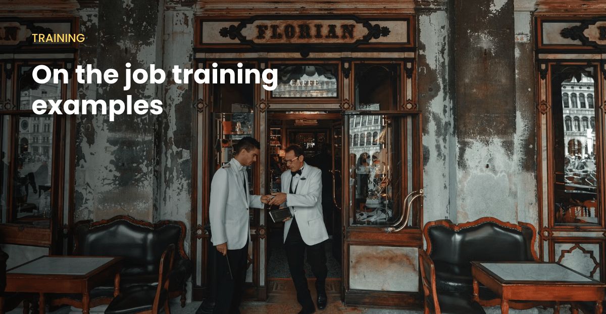 On the job training examples