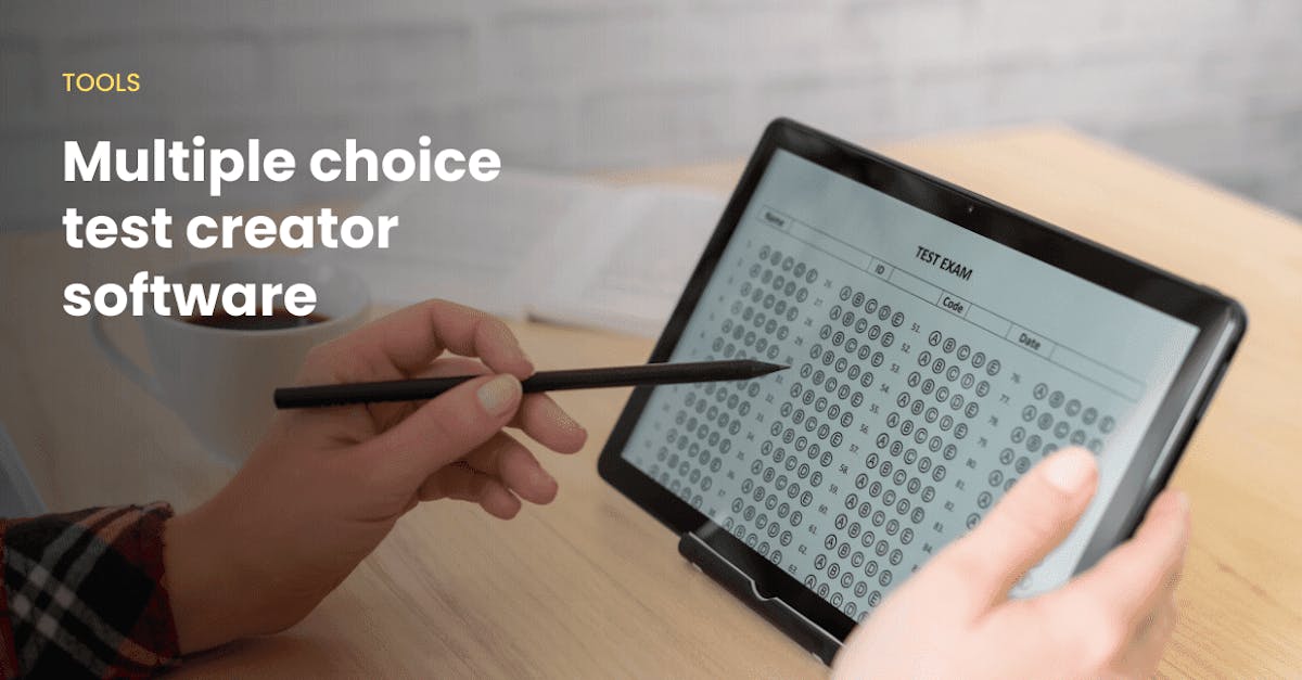 Free Multiple Choice Test Creator Software