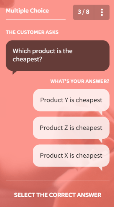 Quiz Multiple Choice Question Templates - EdApp Chat