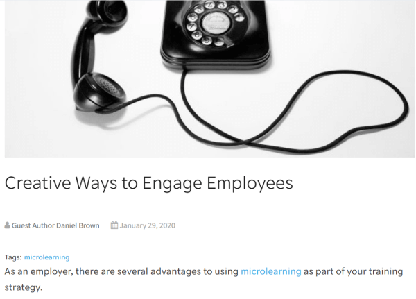 Employee Engagement Article - Creative Ways to Engage Employees
