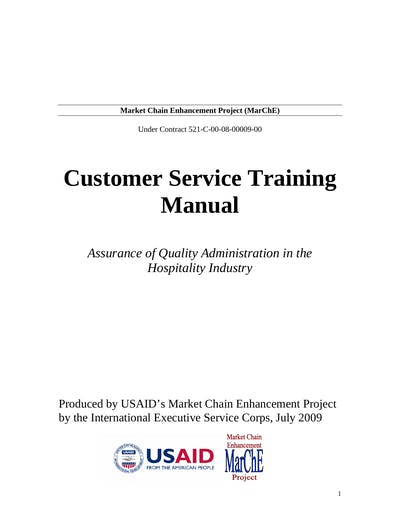 Customer Service Training Manual