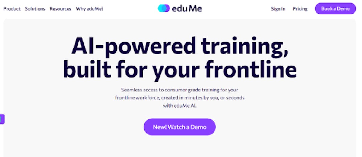 Learning management system company -  eduMe